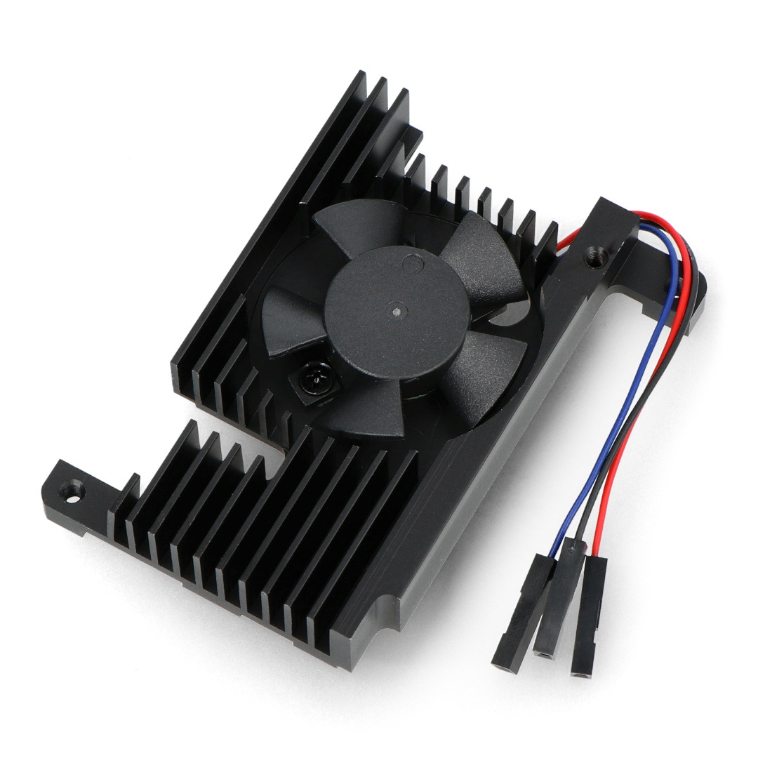 All-In-One - wentylator chłodzący z radiatorem - aluminiowy - z regulacją PWM - do Raspberry Pi 4B - Waveshare 22913
